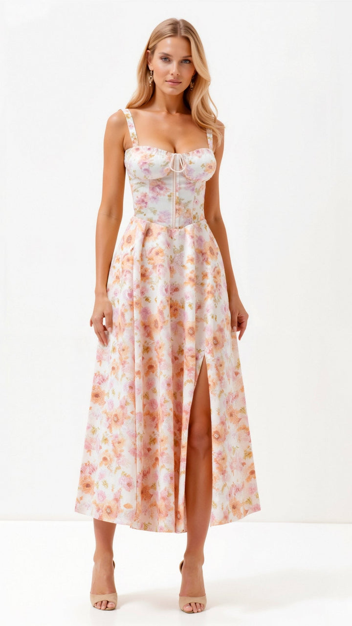 Vintém d'Ouro - Vestido Midi Elegante