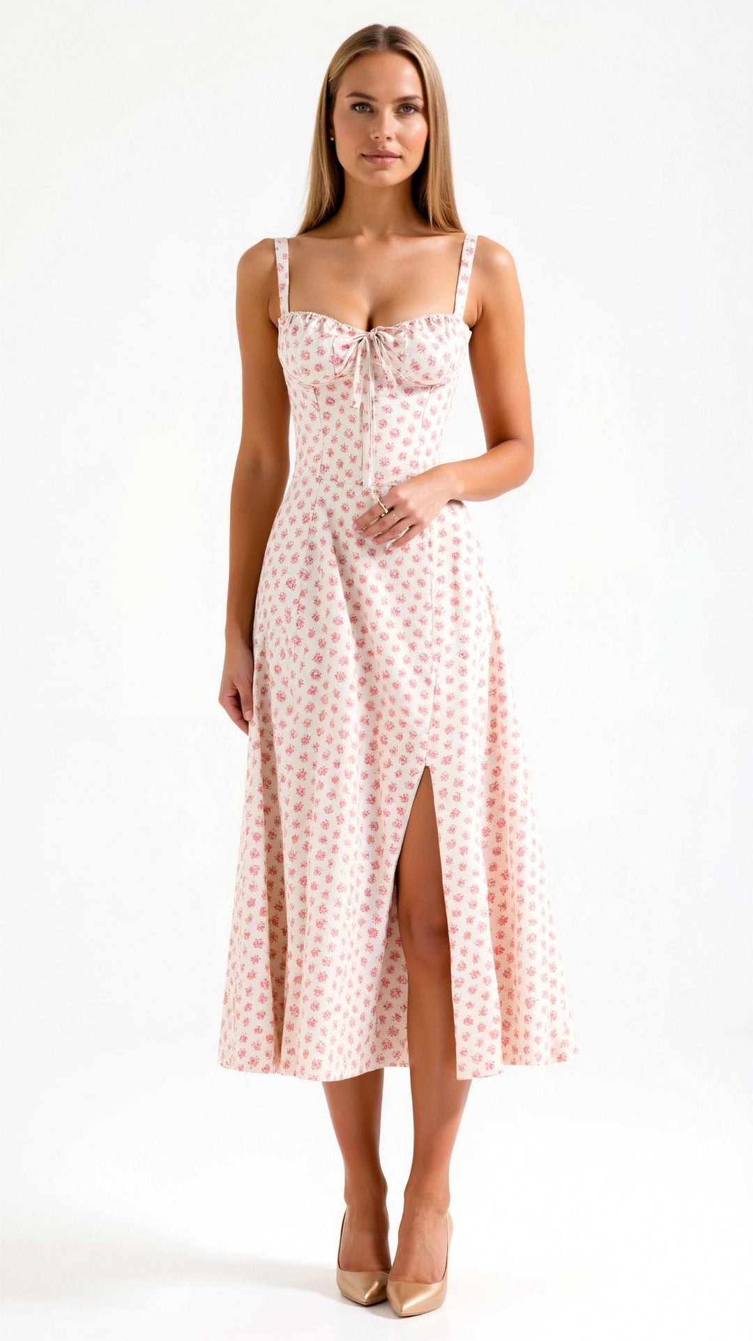 Vintém d'Ouro - Vestido Midi Elegante
