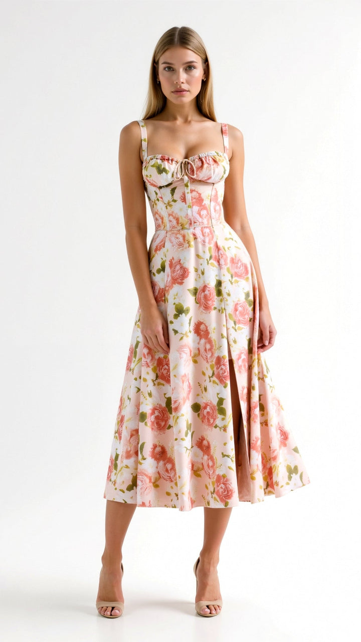 Vintém d'Ouro - Vestido Midi Elegante