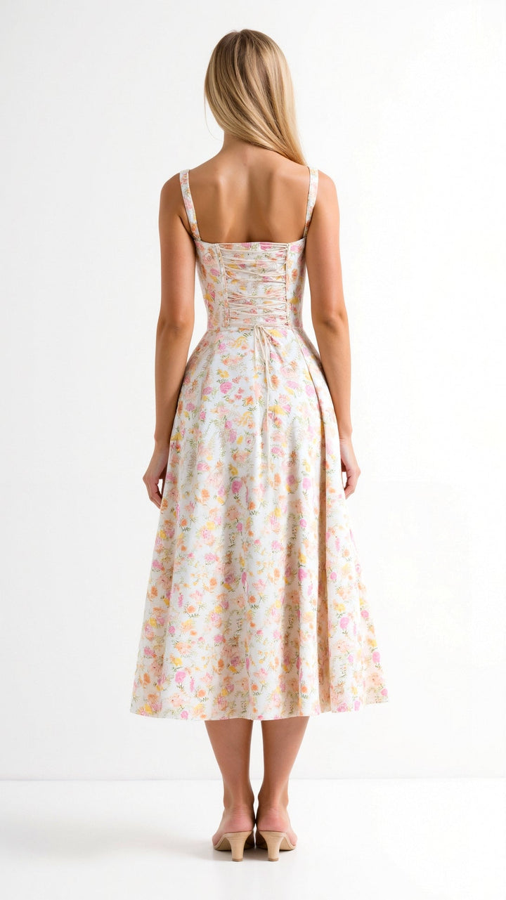 Vintém d'Ouro - Vestido Midi Elegante