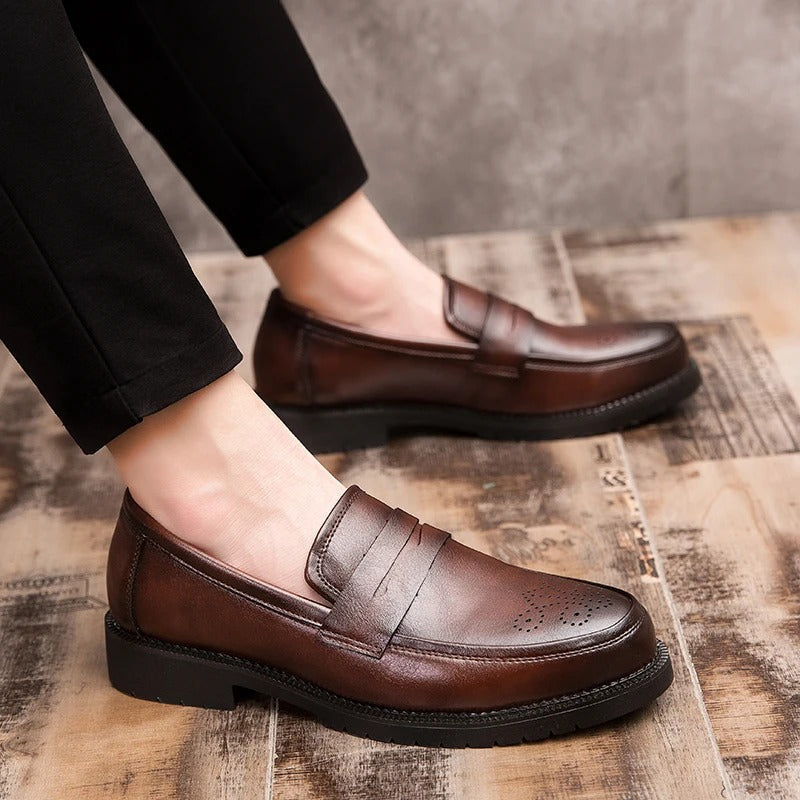 Vintém d'Ouro - Mocassins britânicos elegantes
