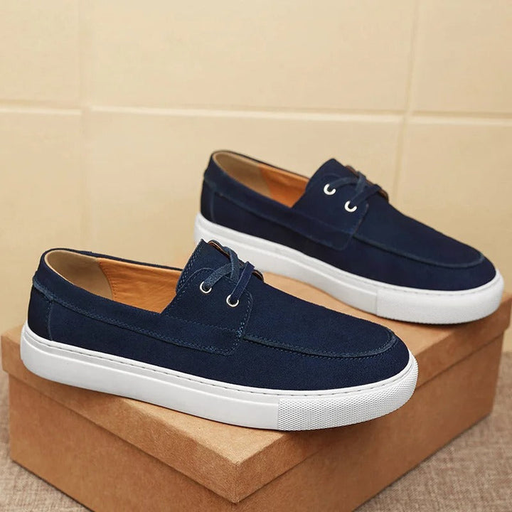 Vintém d'Ouro - Sapatos elegantes de camurça