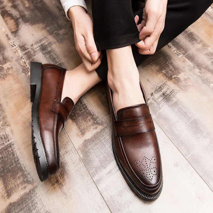 Vintém d'Ouro - Mocassins britânicos elegantes