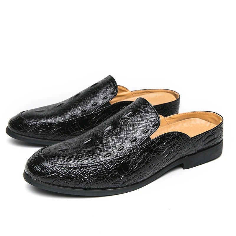 Vintém d'Ouro - Sapatos elegantes com estampa de crocodilo