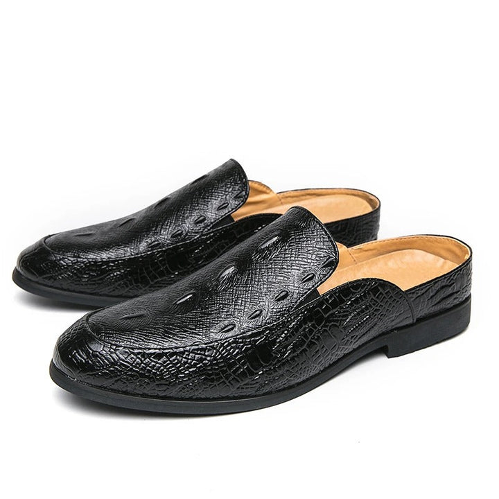 Vintém d'Ouro - Sapatos elegantes com estampa de crocodilo
