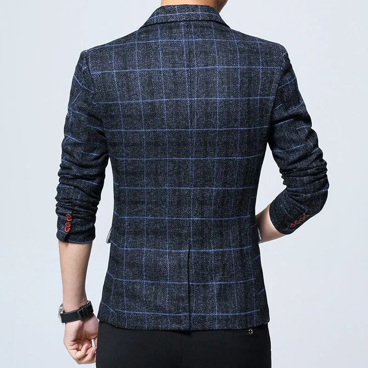Vintém d'Ouro - Blazer xadrez elegante