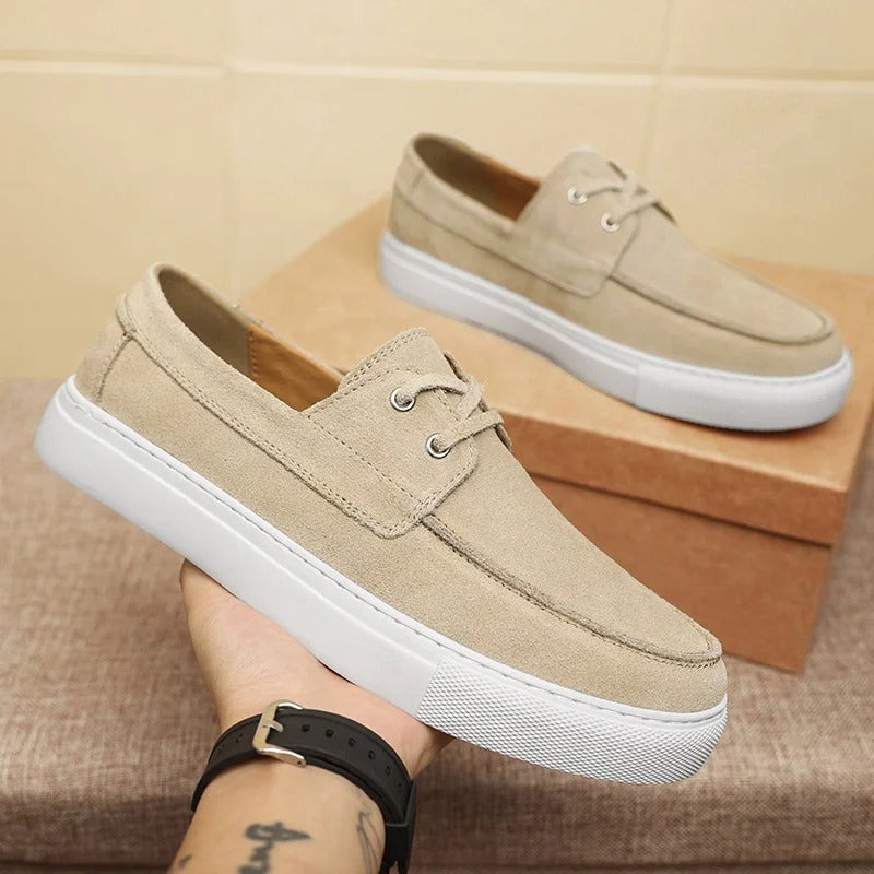 Vintém d'Ouro - Sapatos elegantes de camurça