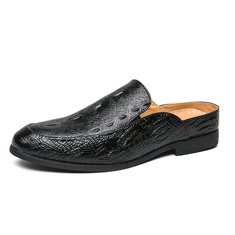 Vintém d'Ouro - Sapatos elegantes com estampa de crocodilo
