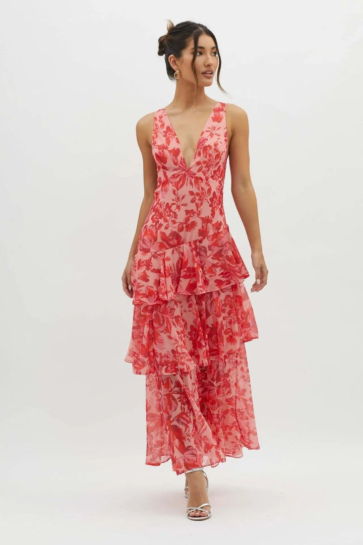 Vintém d'Ouro - Vestido Maxi Elegante