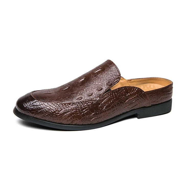 Vintém d'Ouro - Sapatos elegantes com estampa de crocodilo