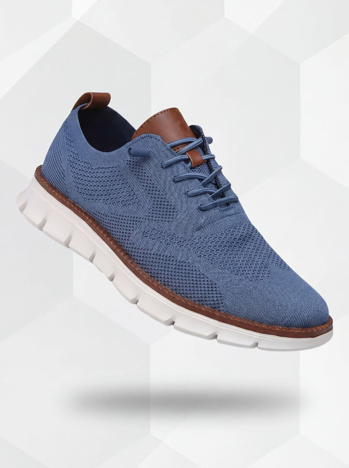 Vintém d'Ouro - Sapatos Ultra-Confortáveis Respiráveis Azul-Branco