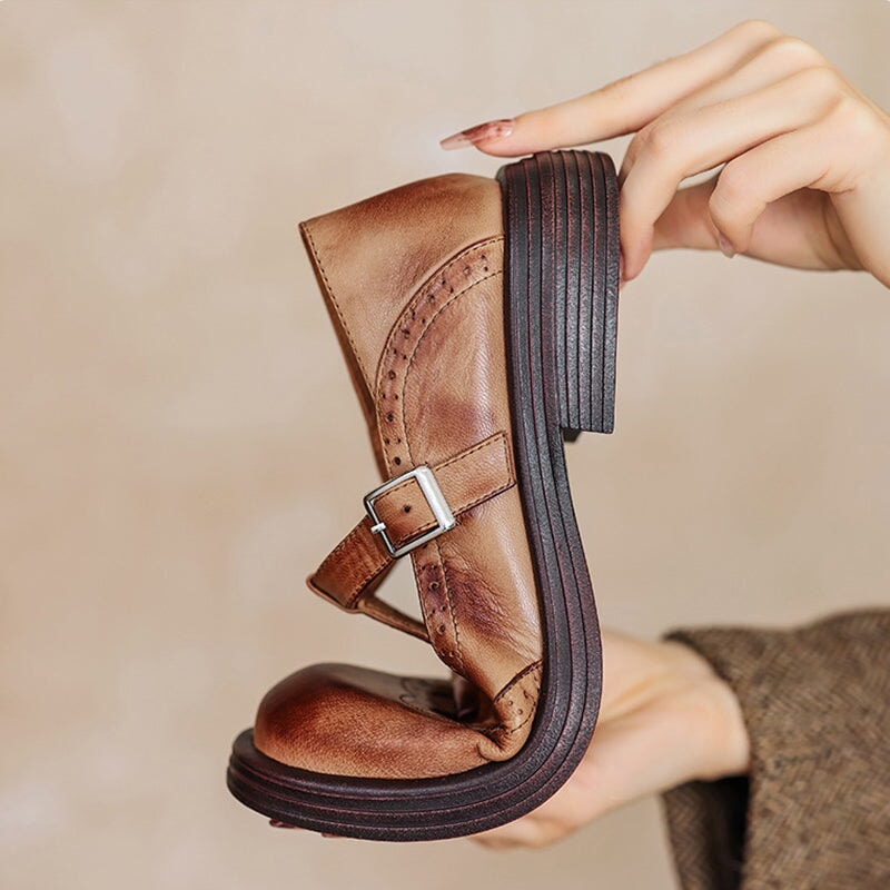 Vintém d'Ouro - Elegantes Mary Janes para Mulher