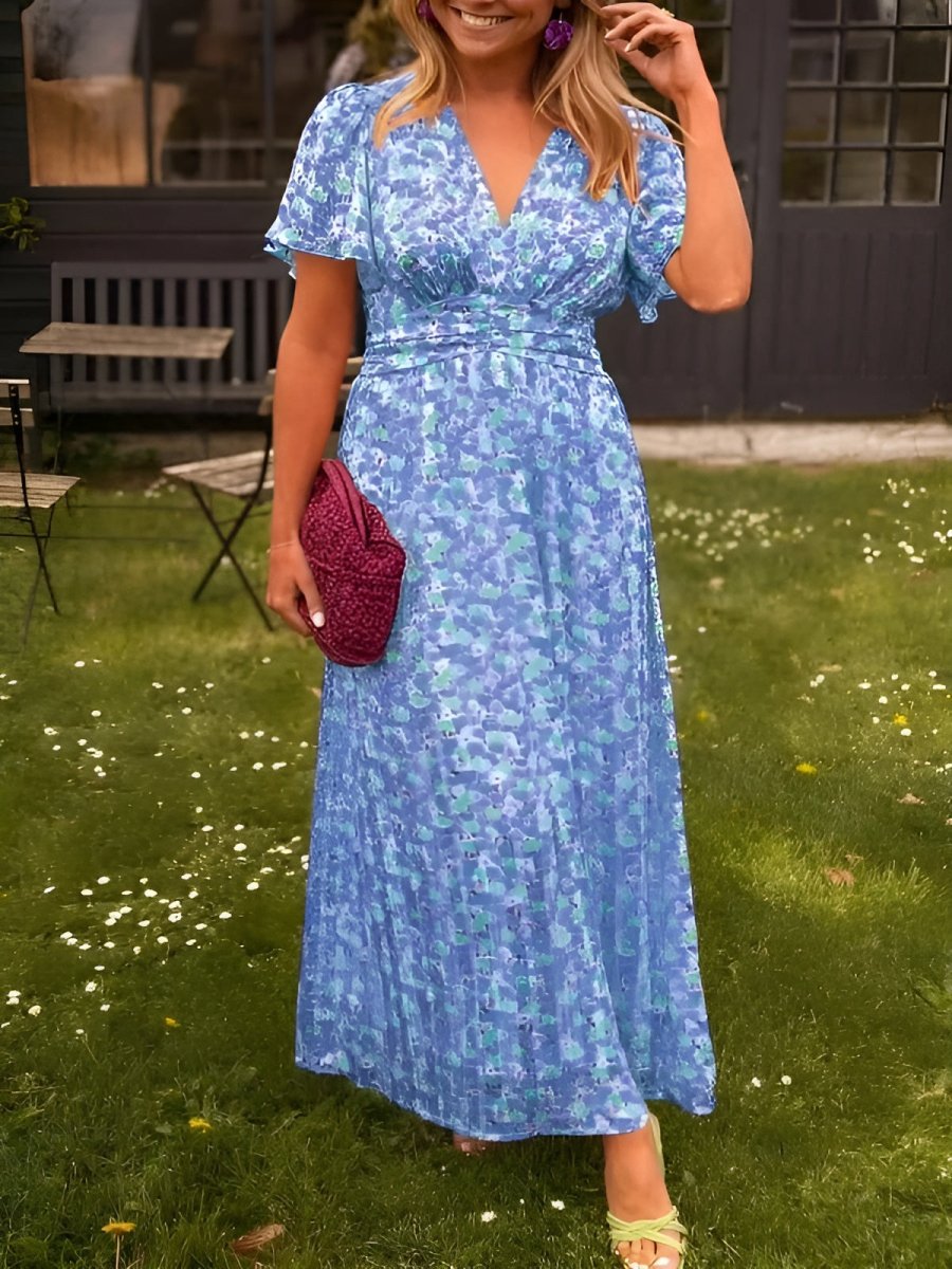 Vintém d'Ouro - Vestido maxi elegante