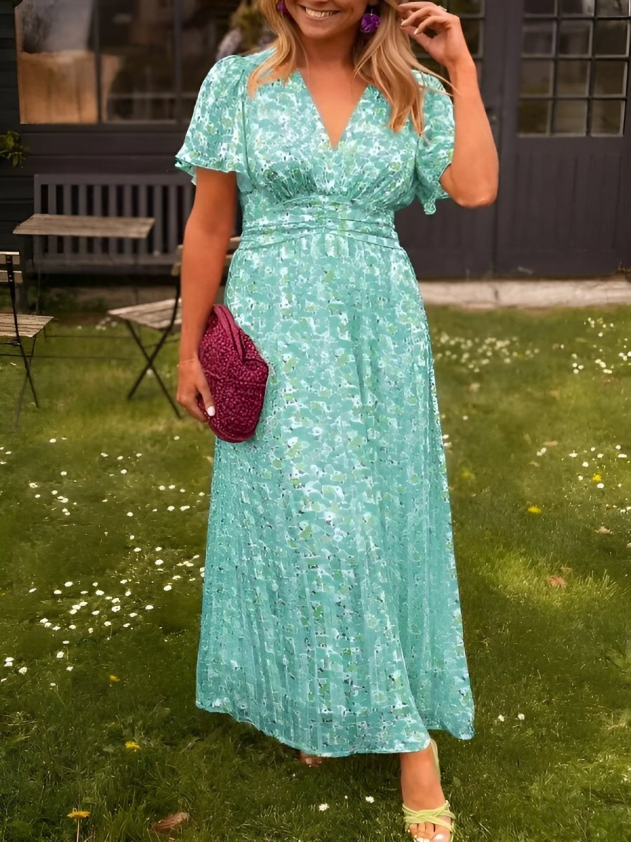 Vintém d'Ouro - Vestido maxi elegante