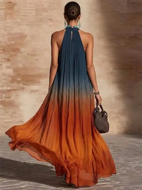 Vintém d'Ouro - Vestido Longo Halter