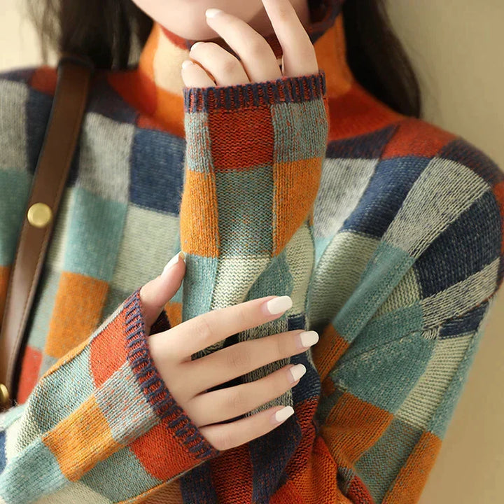 Vintém d'Ouro - Gola alta em patchwork