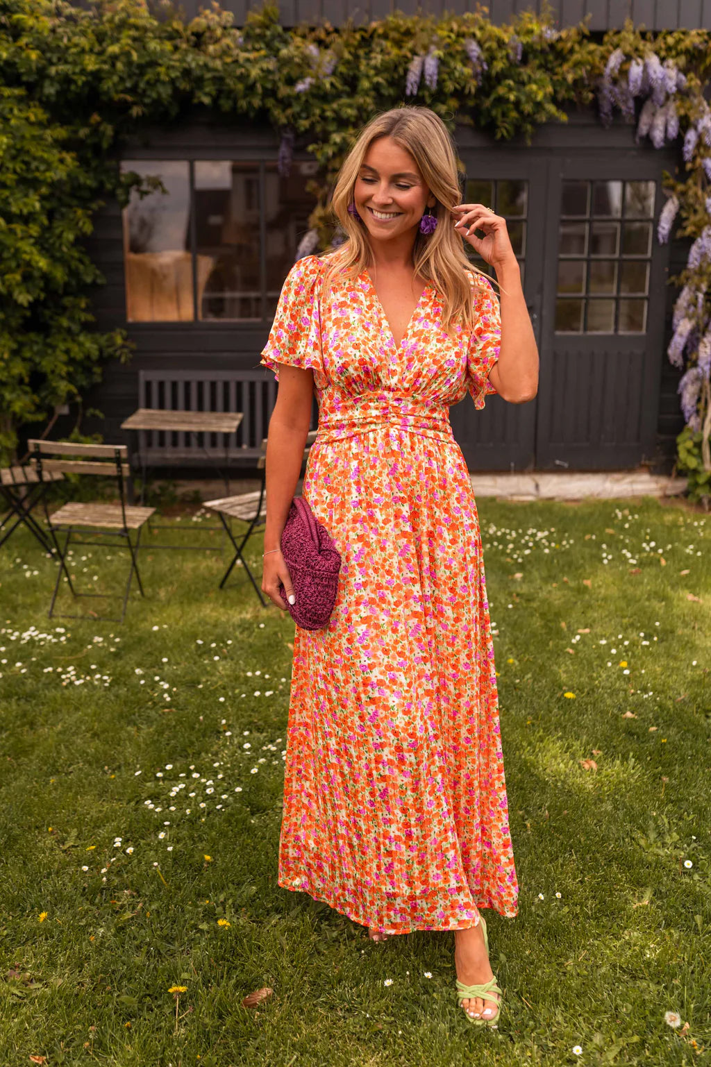 Vintém d'Ouro - Vestido maxi elegante