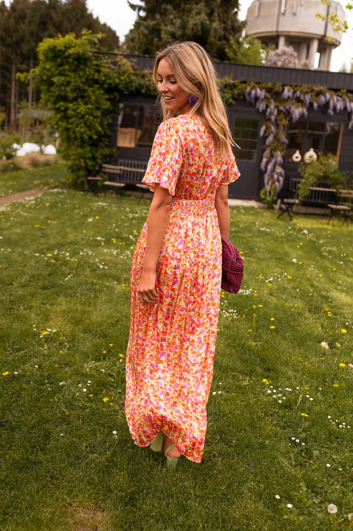 Vintém d'Ouro - Vestido maxi elegante