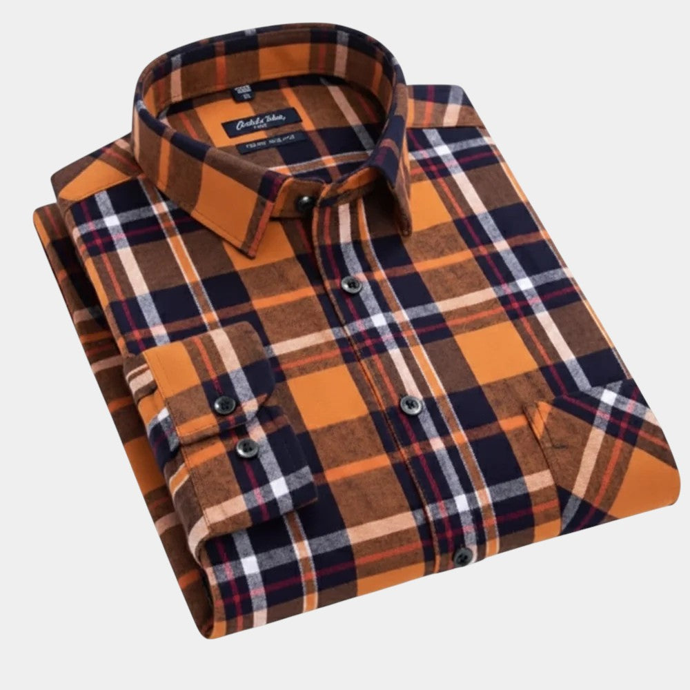 Vintém d'Ouro - Camisa xadrez masculina