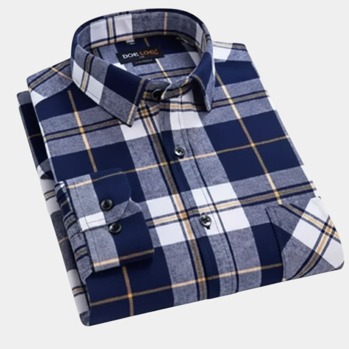 Vintém d'Ouro - Camisa xadrez masculina