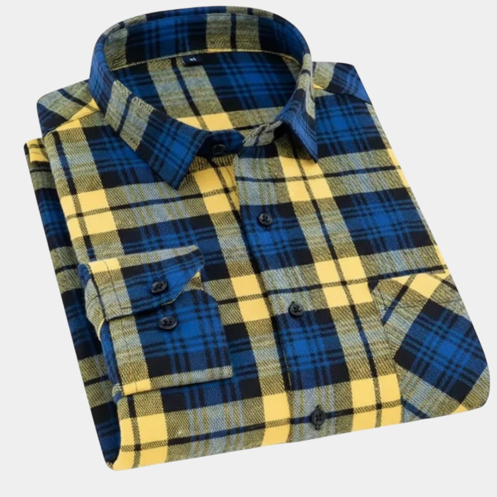 Vintém d'Ouro - Camisa xadrez masculina