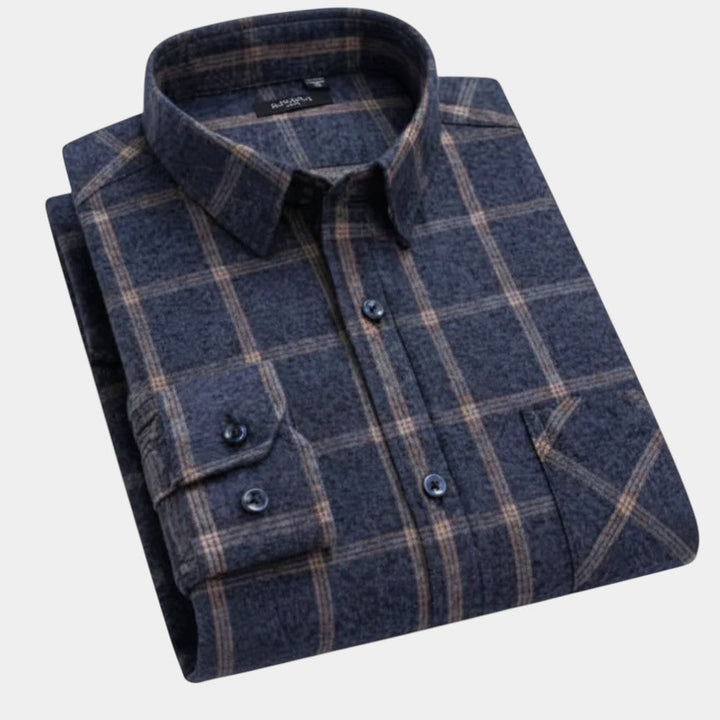 Vintém d'Ouro - Camisa xadrez masculina