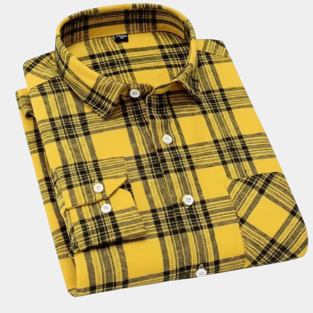 Vintém d'Ouro - Camisa xadrez masculina