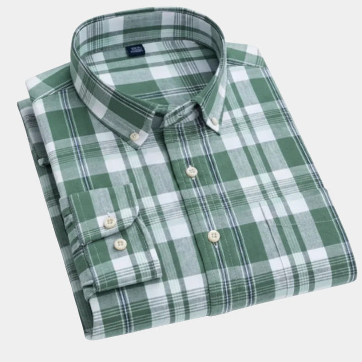 Vintém d'Ouro - Camisa xadrez masculina