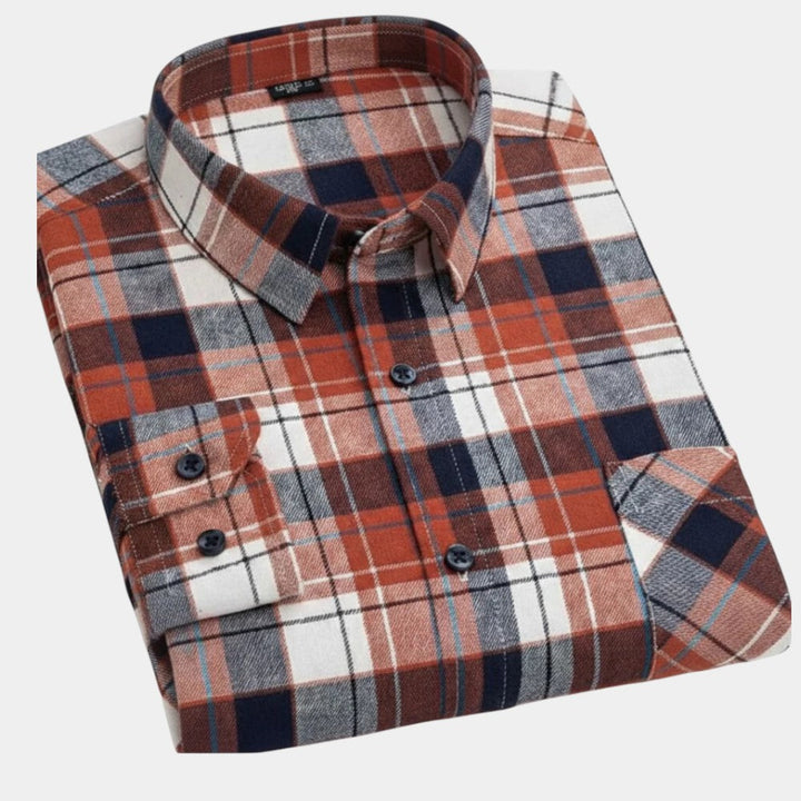 Vintém d'Ouro - Camisa xadrez masculina