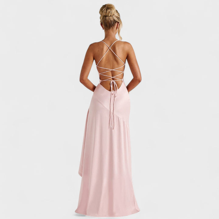 Vintém d'Ouro - Vestido Maxi Rosa