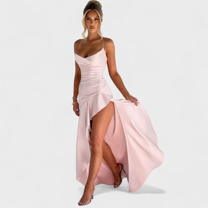 Vintém d'Ouro - Vestido Maxi Rosa