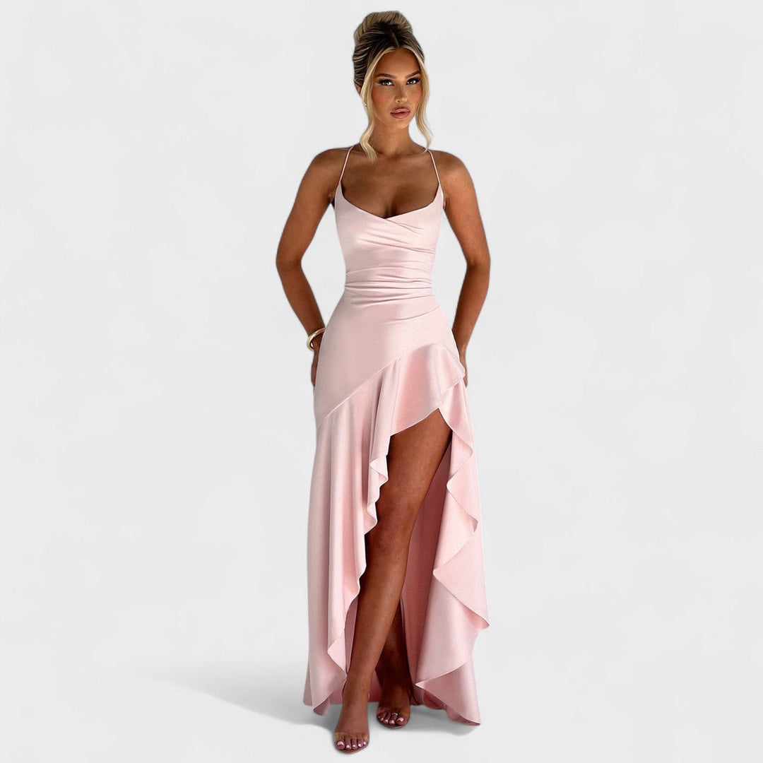 Vintém d'Ouro - Vestido Maxi Rosa