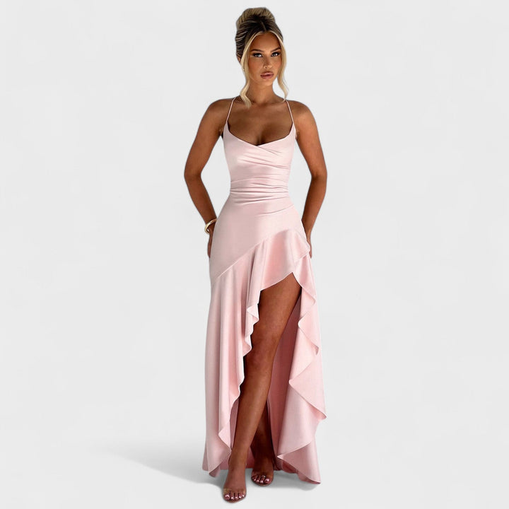 Vintém d'Ouro - Vestido Maxi Rosa