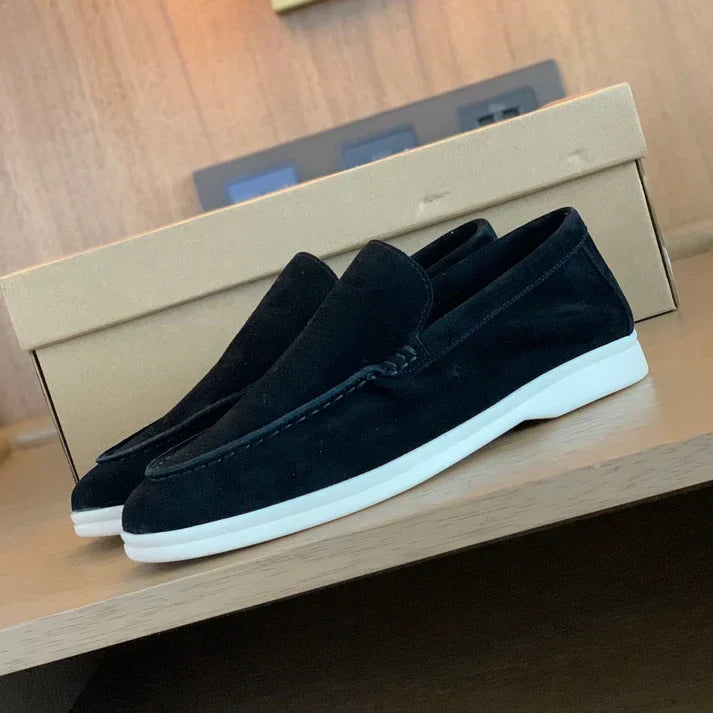 Vintém d'Ouro - Mocassins de camurça elegantes