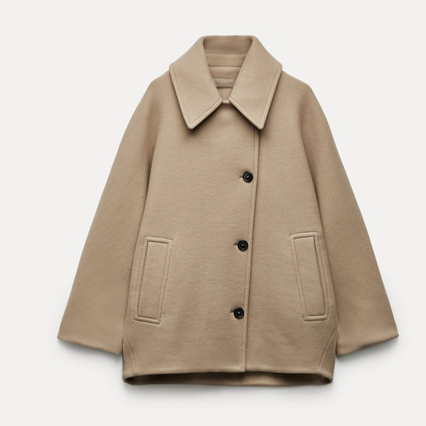 Vintém d'Ouro - Casaco oversized estiloso