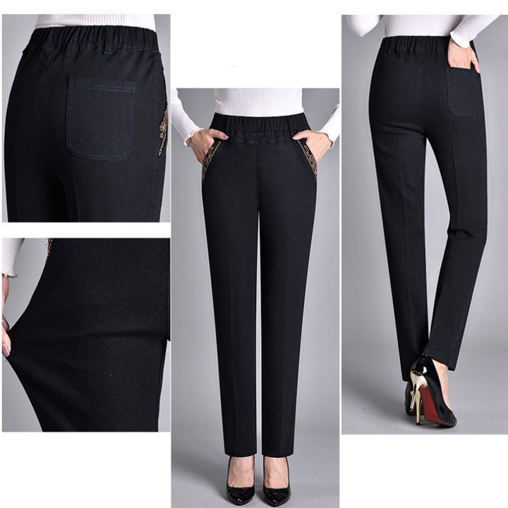 Vintém d'Ouro - Jeans Elegantes com Bolsos Laterais