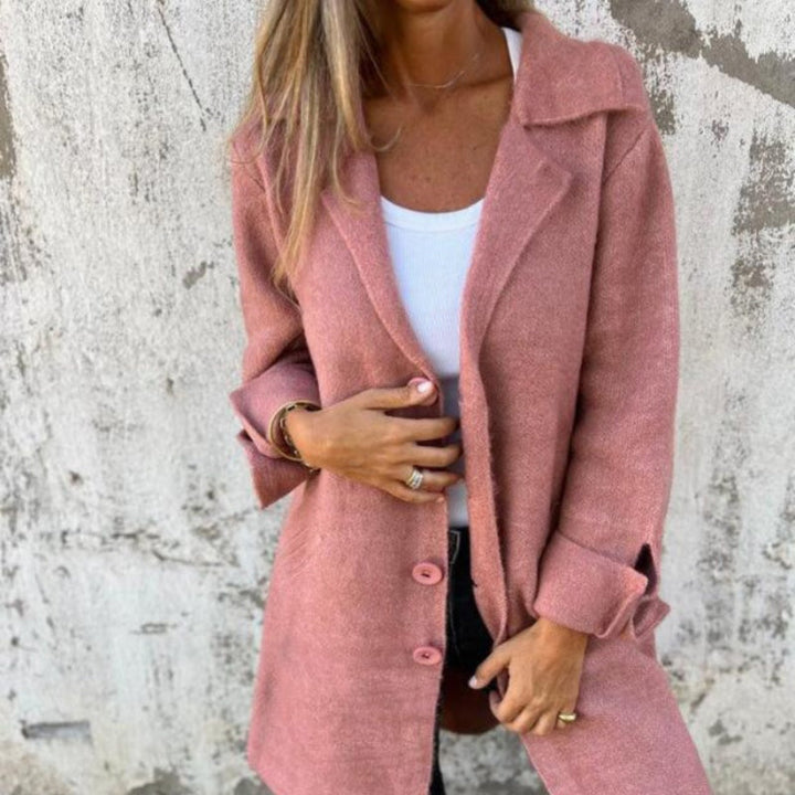 Vintém d'Ouro - Casaco casual de comprimento médio para mulher