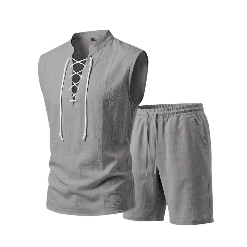 Vintém d'Ouro - Conjunto de Camisa e Calções de Linho