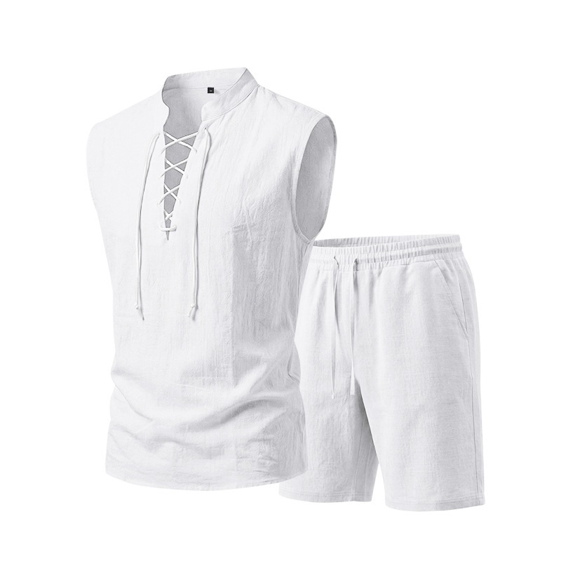 Vintém d'Ouro - Conjunto de Camisa e Calções de Linho