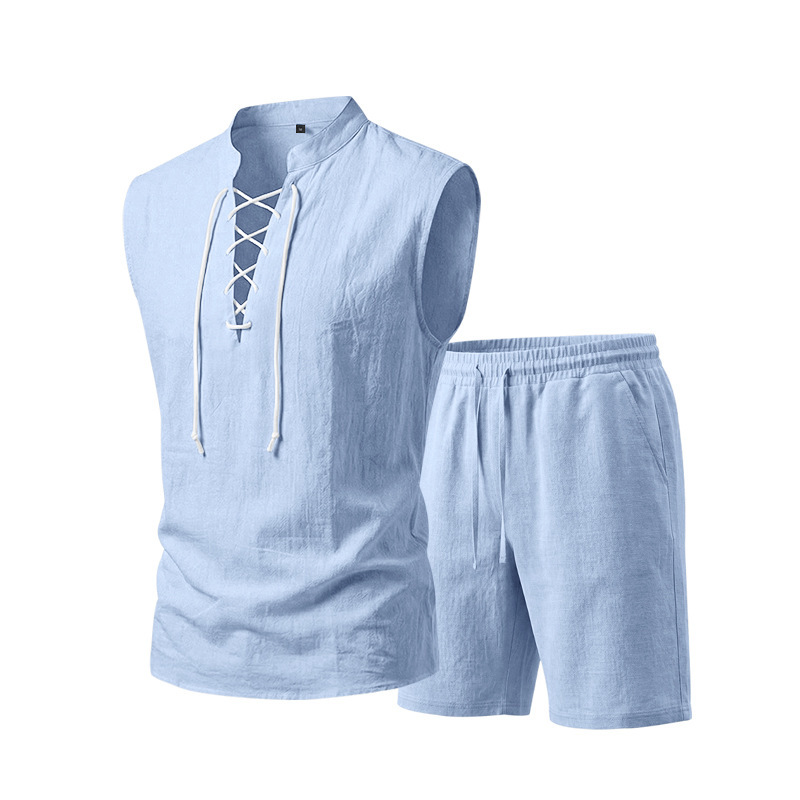 Vintém d'Ouro - Conjunto de Camisa e Calções de Linho