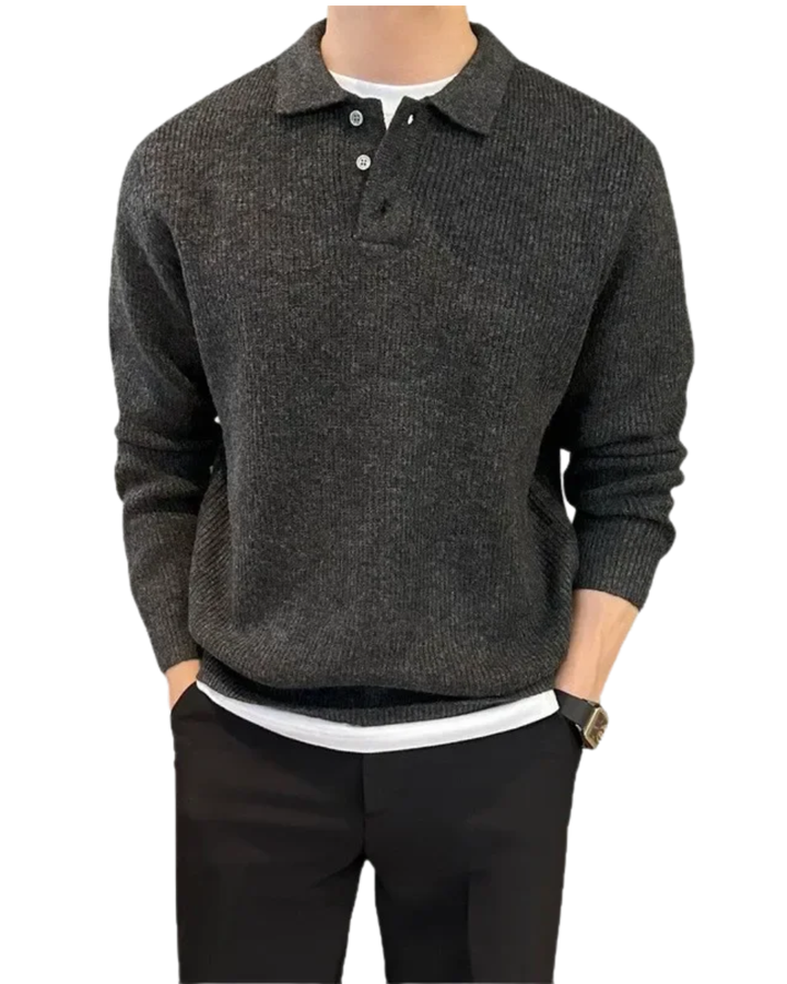 Vintém d'Ouro - Camisola polo de malha elegante