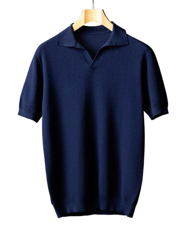 Vintém d'Ouro - Camisa pólo elegante em malha de algodão