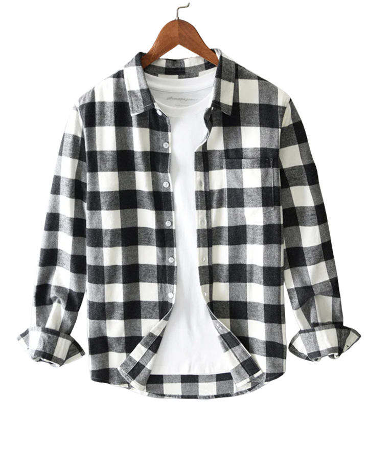 Vintém d'Ouro - Camisa xadrez elegante