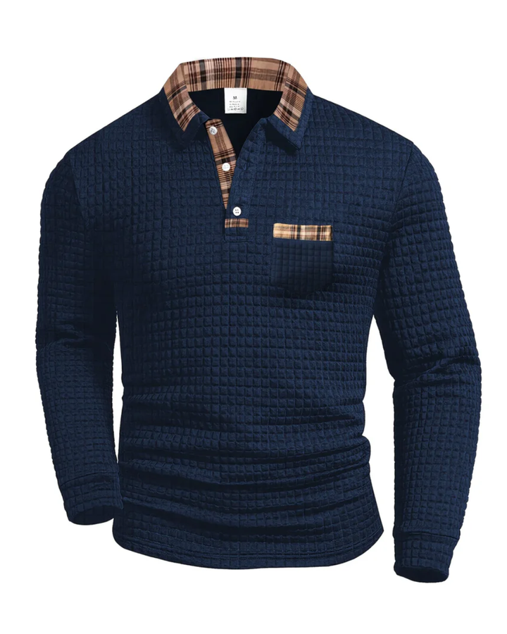 Vintém d'Ouro - Camisa polo com padrão