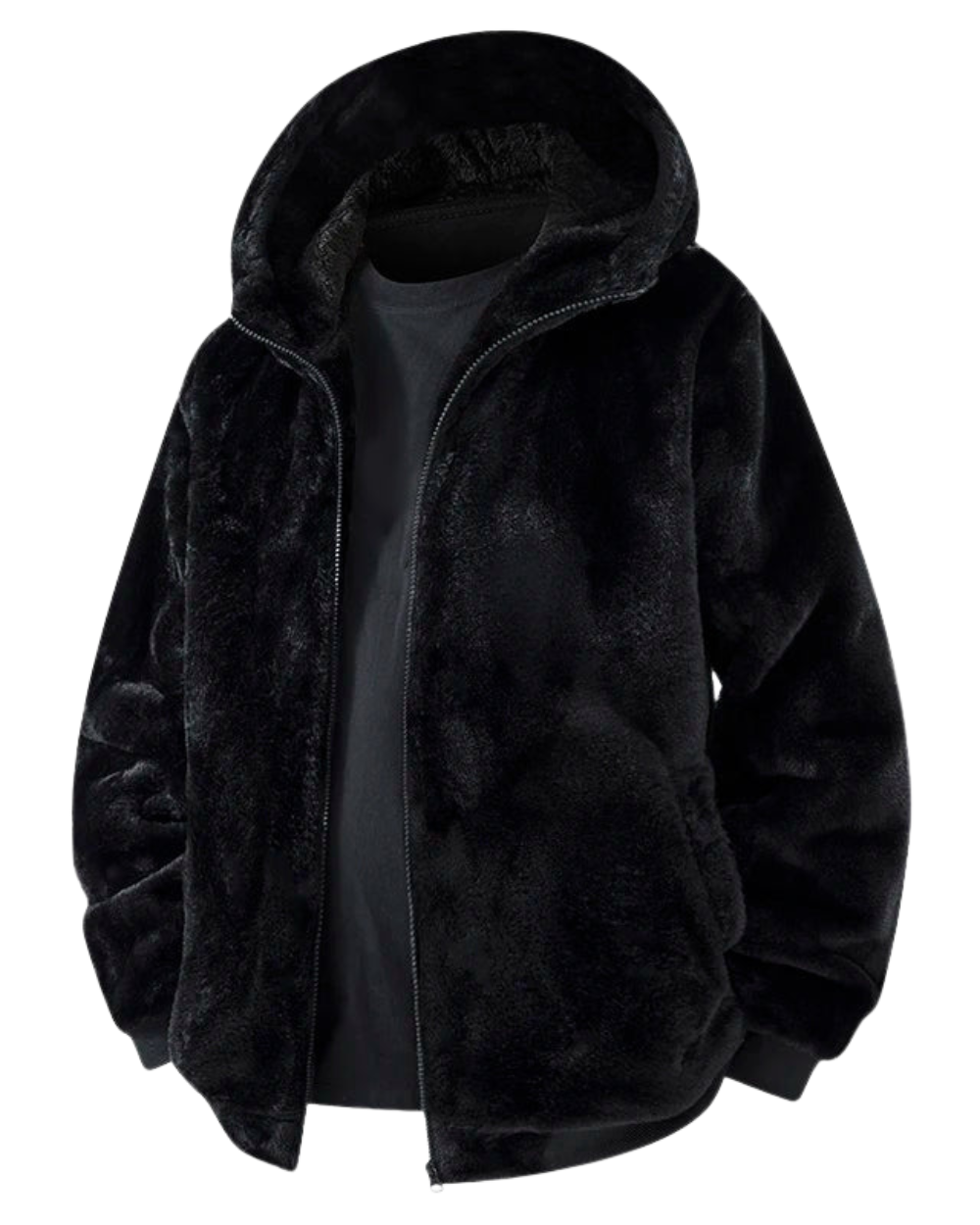 Vintém d'Ouro - Casaco com capuz de pelo falso para homem