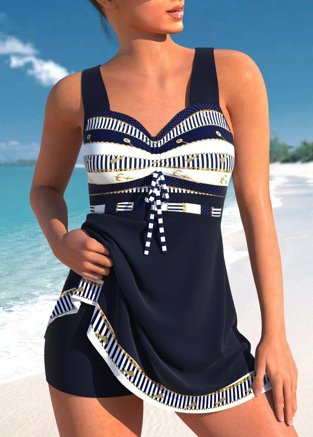 Vintém d'Ouro - Tankini Elegante